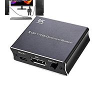 commutateur manuel bidirectionnel | Commutateur bidirectionnel, séparateur HD bidirectionnel DP pour moniteur d'ordinateur - Commutateur d'affichage de conception compacte pour l'apprentissage