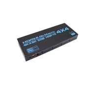 Commutateur matriciel Compatible 4x4, répartiteur 4K HDR, Compatible HDTV, boîtier 4 entrées 4 Sorties, HDCP 2.2