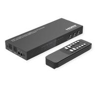 Commutateur matriciel HDMI 4K - VALUE - 4x2 - Télécommande IR - HDCP 2.2 - Extraction audio bidirectionnelle