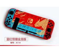 Commutateur Monster Hunter Support Coque De Protection Boîte À Cartes Paquet Hôte Monster Hunter Edition Accessoires Périphériques-Commutateur Bleu Rouge Monster Hunter Golden Dragon Edition-Joy1216