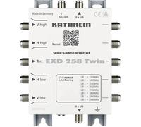 Commutateur multiple SAT cascade KATHREIN EXD 258 Twin avec Unicable Entrées - 5 (4 SAT/1 terrestre) N