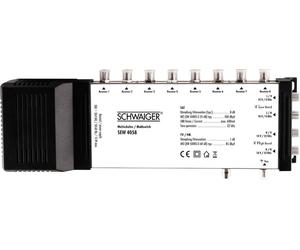 Commutateur multiple SAT Schwaiger SEW4058 Entrées (commutateur multiple)=5 (4 SAT/1 terrestre) Nombre d'abonnés=8
