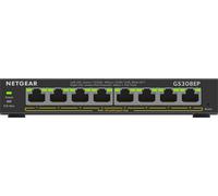 Commutateur Netgear 8-Port Gigabit Ethernet PoE+ Plus Switch (GS308EP) 8x 1Gb Gérable | GS308EP-100PES