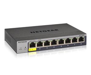 Commutateur Netgear GS108Tv3 8x 1Gb Gérable | GS108T-300PES