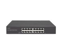 Digitus Commutateur Gigabit DN-80112-2 - 16 ports RJ45 10/100/1000, non géré, 32 Gbit/s, rack 19"