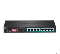 TRENDnet, TPE-LG80, Commutateur Gigabit PoE+ Longue portée 8 Ports, 8 Ports PoE+, Extension de la portée jusqu'à 200 m (656 pi), Noir