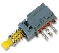 Commutateur, PB, Mini, DPDT, MOM | Commutateurs à bouton-poussoir/clavier, 1 x Qté - PS909NN-22-2-K