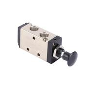 Commutateur pneumatique tirer la vanne 4R210-08 4R310-10 vanne mécanique 5 ports 2Pos vanne de cylindre de commande commande à levier manuel(4R210-08,With 6mm fitting)