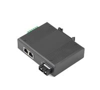 Commutateur POE 100M/1000M de qualité industrielle avec 1/2 ports optiques et 1/2/4 ports électriques, émetteur-récepteur SC double fibre(100M 2 SC-2 RJ45)