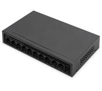 Commutateur PoE FE DIGITUS 8+2 ports 10/100 Mbps noir