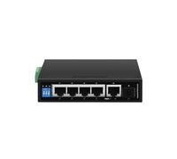 Commutateur POE Gigabit Industriel, 5/6 Ports, 100/1000 Base-t, DIN IP30, commutateur réseau Ethernet, Protection Contre la Foudre, Max BT90W (Size : ZX500-AFG-411S)