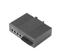 Commutateur POE non géré Web/Web de qualité industrielle 100/1000M 2 ports fibre + 4 ports POE émetteurs-récepteurs SC/SFP monomodes simple/double fibre(4 SC-4 RJ45 1000M)
