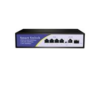 Commutateur POE réseau 48V Gigabit 1000Mbps 6 Ports Ethernet IEEE 802.3af/at