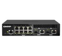 QNAP QSW-M2108R-2C commutateur réseau Géré L2 Gigabit Ethernet (10/100/1000) Connexion Ethernet, supportant l'alimentation Via ce Port (PoE) Blanc