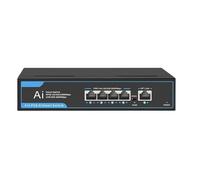 Commutateur réseau 6/12 Ports 1000 Mbps 52 V 120 W commutateur Ethernet POE 4/8 Ports commutateur Gigabit (Size : 04G10GB)