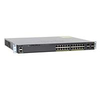 Commutateur réseau Cisco Catalyst 2960X-24PS-L, 24 Ports Gigabit Ethernet, consommation PoE 370 W, 4 Ports de Liaison Montante 1G SFP, Garantie à Vie limitée améliorée (WS-C2960X-24PS-L)