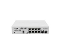MikroTik Commutateur Ethernet Gigabit CSS610-8G-2S+IN PoE in (sans PoE out) Blanc
