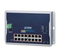 Commutateur réseau - Planet - WGS-4215-16P2S - 16 ports Gigabit - PoE - Mural 240W