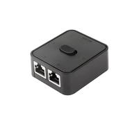Commutateur réseau RJ45 à 2 ports, sélecteur 100M, 2 entrées/1 sortie, 1 entrée/2 sorties, répartiteur à touche