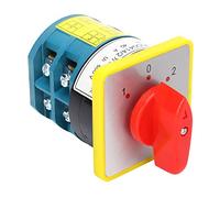Commutateur rotatif 12x8x8, commutateur de transfert universel, bouton rotatif LW5D?40D0414/2 boutons et indicateurs 380/220/110V interrupteur industriel