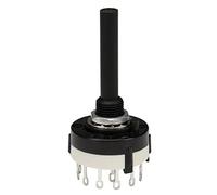 COMMUTATEUR Rotatif 2 Circuits / 6 Positions - COSSES A SOUDER