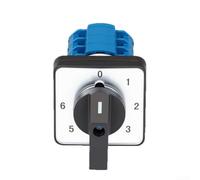 Commutateur rotatif 20 A 7 positions 3 sections AC440 V CC 240 V Protection | Coque ignifuge, AC 440 V/CC 240 V, facile à installer avec vis m3