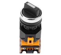 Commutateur Rotatif 3 Positions 2NO LA38 20X3 Sélecteur Maintenu pour Panneau Commande et Automatisation Industrielle