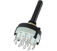 Commutateur rotatif 4 circuits / 3 positions cosses a souder