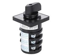 Commutateur rotatif, 500V 20A 7 positions 12 bornes Type de verrouillage 0-1-2-3-4-5-6 Commutateur de commande de changement de came