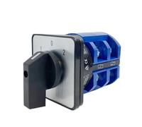 Commutateur rotatif à came inverseur LW26-63 YMW26-63/2M, 63 A, 2 pôles, 8 bornes, 1 pièce(01234 Only Switch)