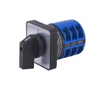 Commutateur rotatif à came, sélecteur 2 positions 4 bornes pour série LW26-LW32 (par exemple, C04/2, C06/3), boîtier en plastique ignifuge, 64 x 64 x 58 mm