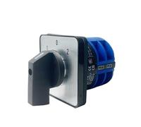 Commutateur rotatif à cames 32 A, 3 positions, 2 pôles, 8 vis, sélecteur de transfert manuel LW26 YMW26-32/2