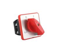 Commutateur rotatif à cames HZ5D-10/1,7 L01 10 A, 2 positions, monophasé, 4 vis, bouton de sélection combiné