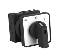 Commutateur rotatif électrique noir, 2 positions, 1 phase, 690V, 20a, sélecteur 0-1, circuit de commande YMW42-20/1