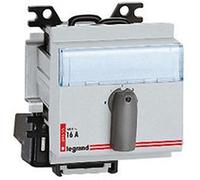 Legrand – Commutateur rotatif modulaire 2 directions avec arrêt – 2P 16A 400V~ – 3 modules