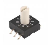 Commutateur Rotatif RM3HAF-10 Encodeur 10 Positions pour Boîte à Histoire | Encodeur rotatif RM3HAF-10 à dix positions (0-9) pour montage SMT. Pièce de rechange pour boîte à histoire et audio.