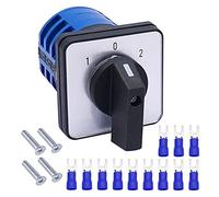 commutateur rotatif, Sélecteur rotatif à came verrouillable 32 A 690 V, 4 positions(5 Position 12 Terminals,32A)