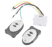 Commutateur sans fil de guindeau, Duokon Contrôleur d'ancre， ancre télécommande guindeau commutateur sans fil contrôleur de garniture accessoire de voile de bateau marin 2 émetteur