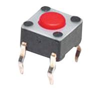 Commutateur tactile, SPST, 0,05 A, 24 V, THD, commutateurs tactiles, Qté.10 | 1825910-3