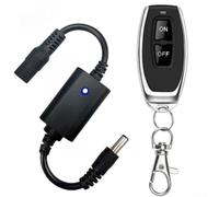 Commutateur Télécommande sans Fil RF 433.92MHz pour Lampe LED Large DC 3.7V-12V Plage de Tension Installation Facile Mâle Femelle 5.5x2.1mm Léger Compact (B)