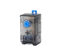 Commutateur thermostat bimétallique compact monté sur rail DIN, contrôleur réglable 0 à 60 °C pour chauffage d'armoire électrique et contrôle du ventilateur, protection IP20, 35 mm (KTS011)