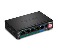 TRENDnet Commutateur Gigabit PoE+ TPE-TG51G 5 ports - Budget PoE 60 W - Extension 200 m - Noir