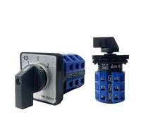 Commutateur universel à came rotative électrique, position optionnelle, 3 niveaux, 25 A, contact argenté, sélecteur de vitesse (0123)