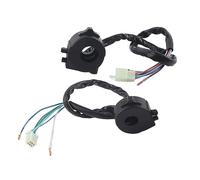 Commutateur universel de guidon de moto 22 mm, commande gauche/droite du klaxon, des clignotants, des feux de croisement/route, étanche, en aluminium noir résistant. Accessoires