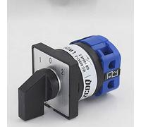 Commutateur universel Sélecteur à came rotatif LW26-32/1 3 positions 4 bornes Sélecteur rotatif Commutateur à came Montage sur panneau (220 V 32 A)