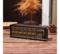 Commutateur USB 2.0 Cyberpunk, Station d'accueil HUB Plaquée Or, Bouton De Commande Indépendant, Finition Plaquée Or Rétro, Module Vocal Intelligent