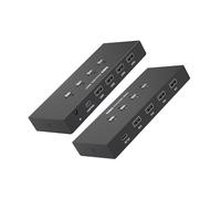Commutateur USB 2.0 pour 4 Ordinateurs, claviers, Souris, hub USB, sélection pour Portable, Partage de 4 appareils, contrôle étendu du Clavier et de la Souris