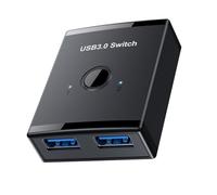 Commutateur USB 3.0 - 2 ordinateurs - Clavier - Souris - Commutateurs USB - Sélecteur pour 2 PC et ordinateurs portables - 1 appareil étendu