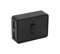 Commutateur USB Bidirectionnel, Sélecteur de Commutateur USB avec Mode 1 en 2 Sorties et Mode 2 en 1 Sortie, Commutation à Une Touche, pour Disque U, Clavier, Souris, Scanner