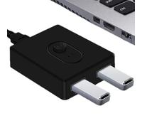Commutateur USB bidirectionnel | Sortie 2 en 1, commutateur de partage d'imprimante pour PC, souris, clavier, scanner, Plug and Play, concentrateur USB, sélecteur pratique pour bureau de connexion